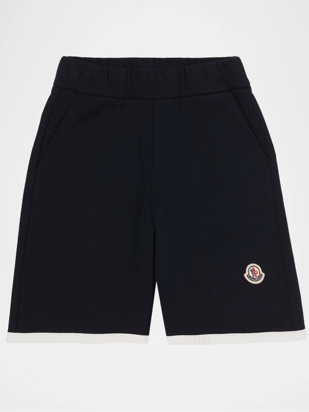 Moncler Mens Black Nylon luxury designer logo Shorts